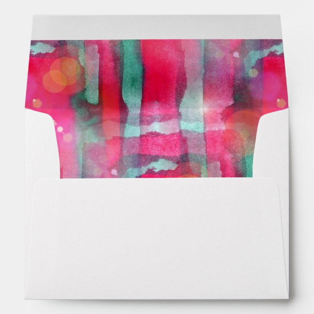 Sun glare abstract painted watercolor envelopes (Back (Bottom))
