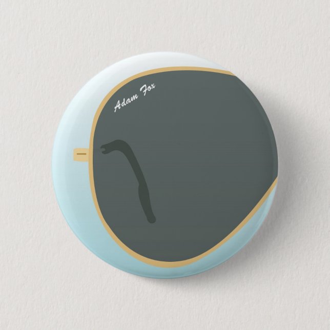 Sun Glasses 6 Cm Round Badge (Front)