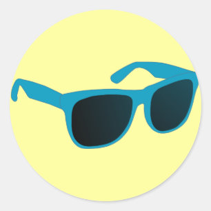 sun glasses classic round sticker