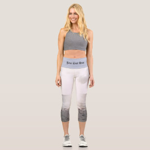 Sun Glory At The Beach Capri Leggings