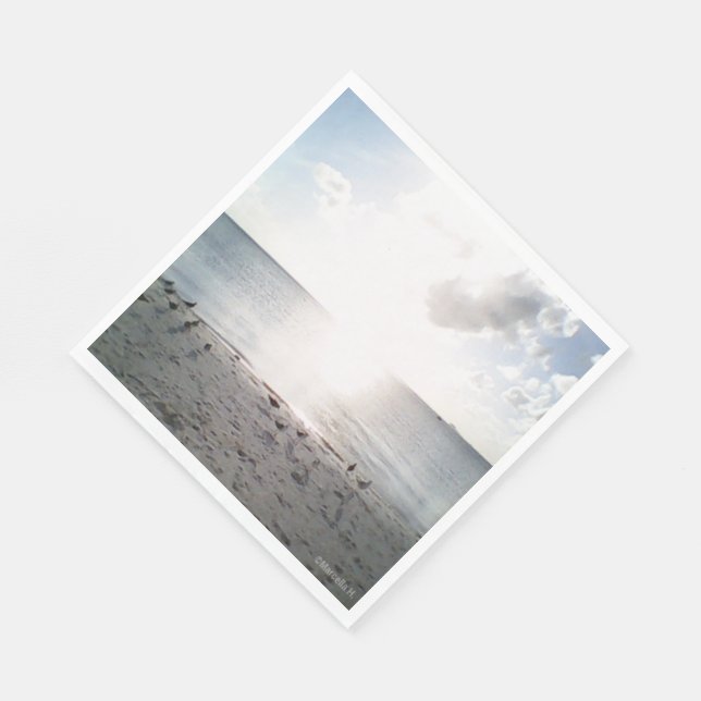 Sun Glory At The Beach Napkin (Corner)