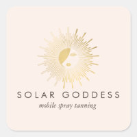 Sun Goddess Girl Logo Spray Tanning Salon Pink