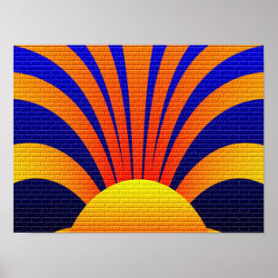 Sun Graffiti Poster