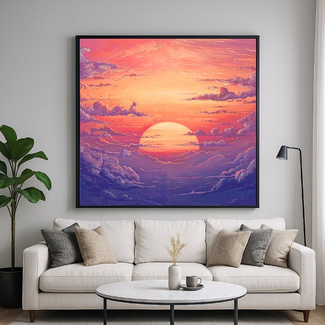 Sun Horizon - Vibrant Painterly Illustration Style Poster (Creator Uploaded)