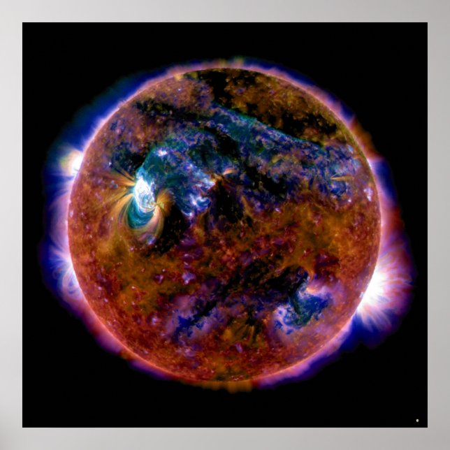 Sun in Magnetic Spectrum Poster (Front)