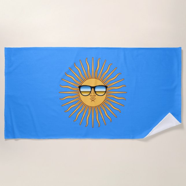 Sun in Shades on a Beach Towel (Front)
