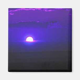 Sun in the Clouds (violet) Magnet