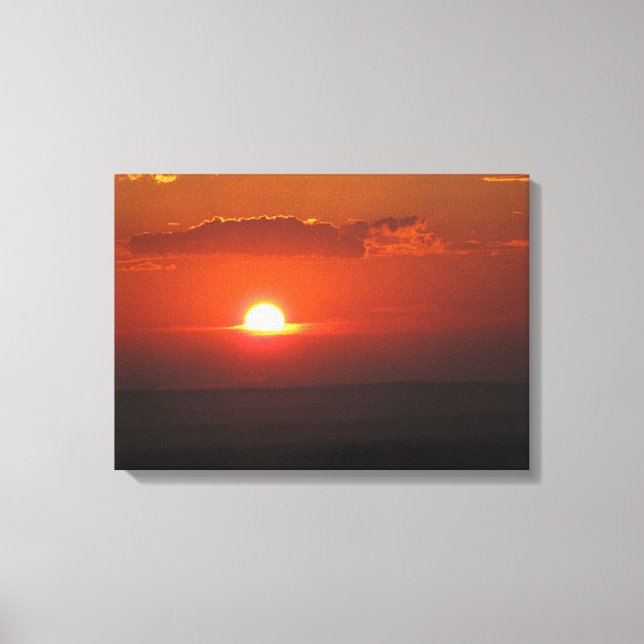 Sun in the Clouds Wrapped Canvas (Front)