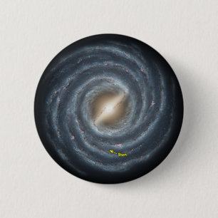Sun in the Milky Way NASA 6 Cm Round Badge