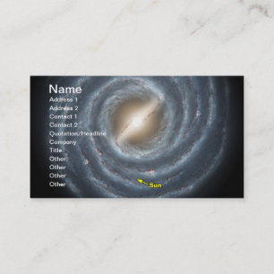 Sun in the Milky Way NASA Business Card