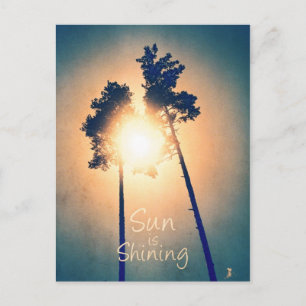 Sun is shining postcard