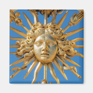 Sun King on Golden gate of Versailles castle Magnet