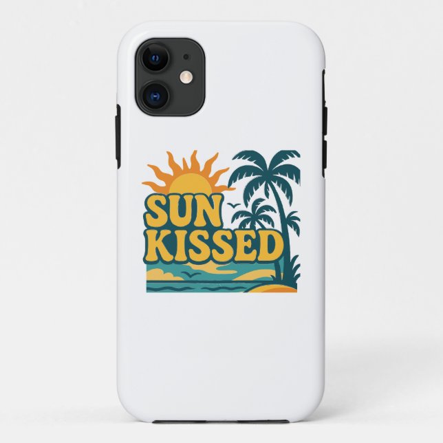 Sun Kissed Aesthetic Mobile Case – Retro Summer Vi (Back)