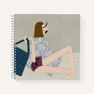 Sun Kissed Beach Babe Summer Fashion Lover Notebook