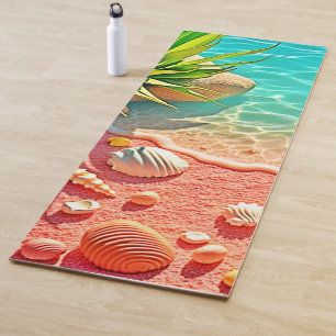 Sun-kissed Beach Shells Design Yoga Mat