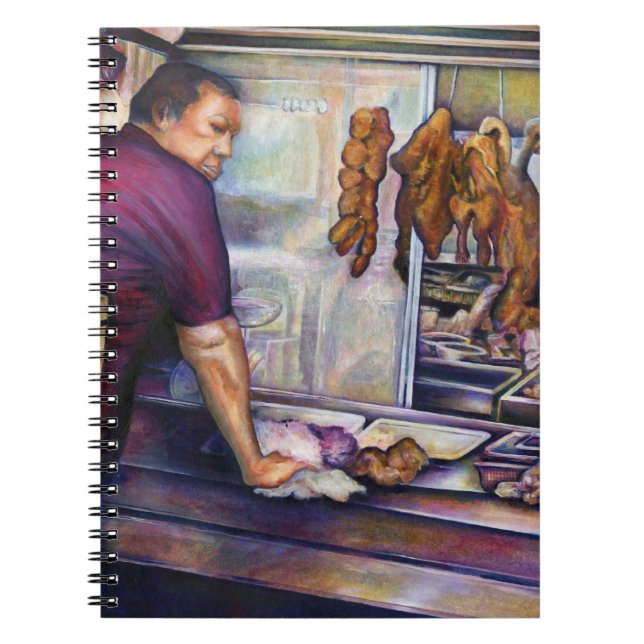 Sun-Kissed Chicken, Singapore Spiral Notebook (Front)