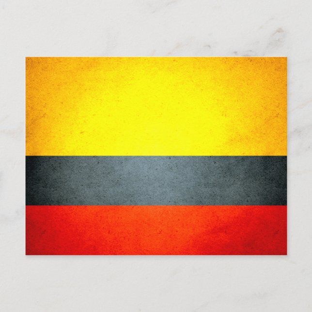 Sun kissed Colombia Flag Postcard (Front)