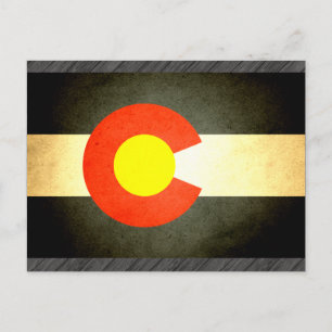 Sun kissed Colorado Flag Postcard
