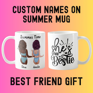 Sun Kissed Friendship: Summer Vibes with My Bestie Coffee Mug