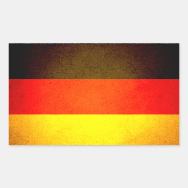 Sun kissed Germany Flag Rectangular Sticker (Front)
