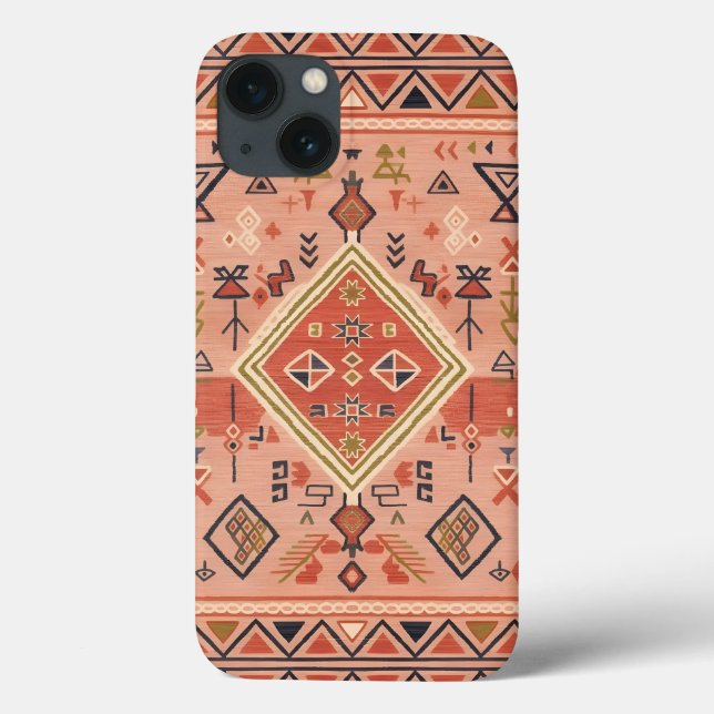 Sun-Kissed Hand-Drawn Moroccan Tribal Art Case-Mate iPhone Case (Back)