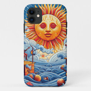 Sun-Kissed Ocean Jam: Vibrant Music Festival Art Case-Mate iPhone Case