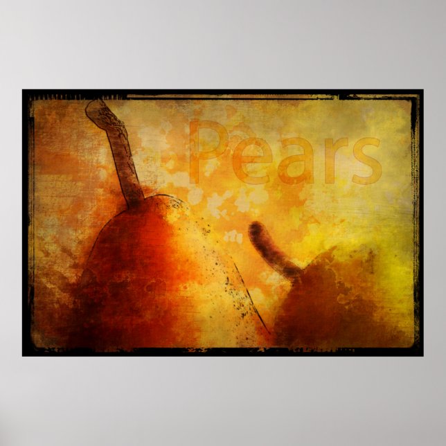Sun kissed Pears Art Print (Front)