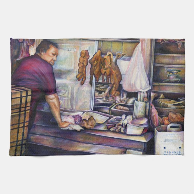 Sun-Kissed, Singapore Tea Towel (Horizontal)