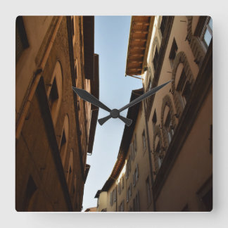 Sun-kissed Street Square Wall Clock