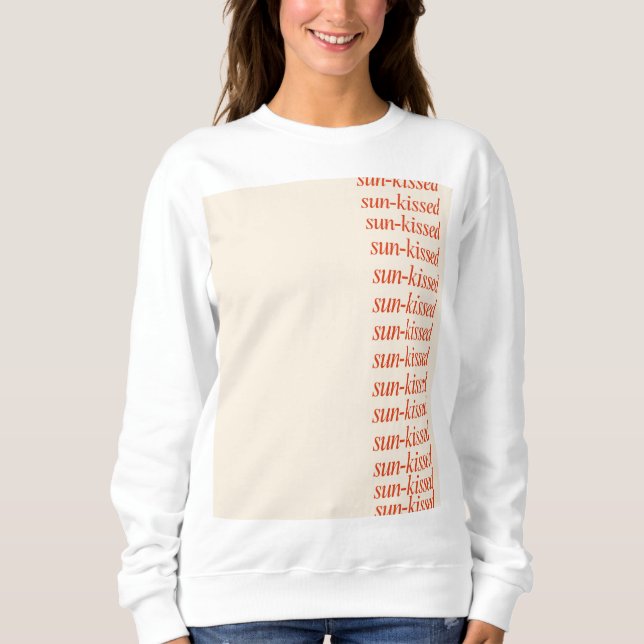 Sun-kissed sweatshirt aesthetic cute modern (Front)