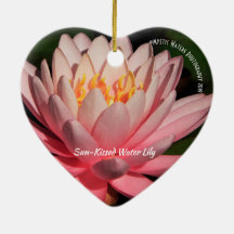 Sun-Kissed Water Lily 2 Ceramic Ornament