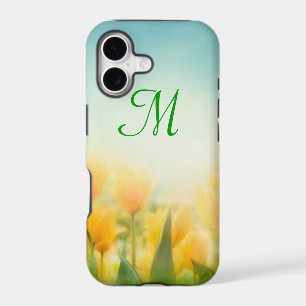 Sun Kissed Yellow Tulips Monogram IPHONE 5 Case