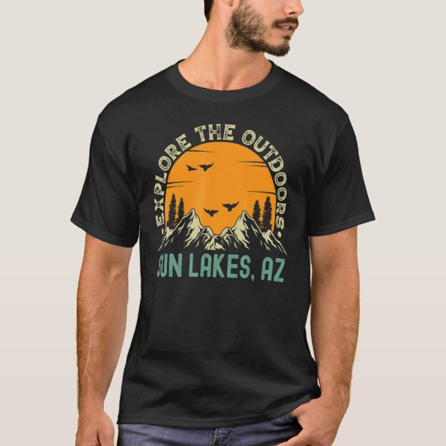 Sun Lakes Arizona  Explore The Outdoors T-Shirt (Front)