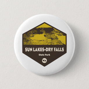 Sun Lakes-Dry Falls State Park Washington 6 Cm Round Badge