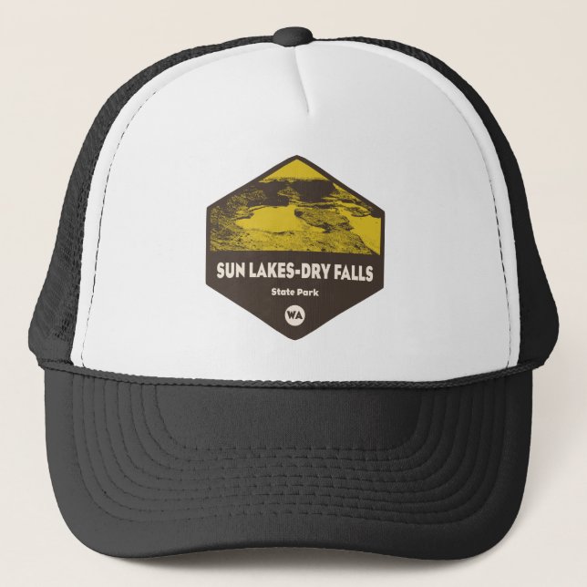 Sun Lakes-Dry Falls State Park Washington Trucker Hat (Front)