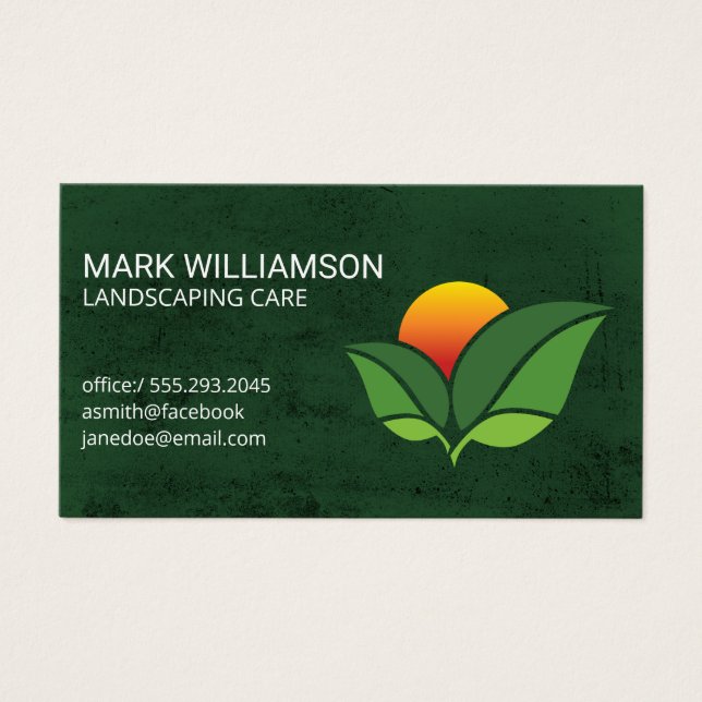 Sun Leaves | Landscape | Garden Green (Front)