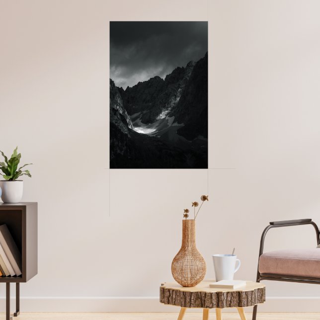 Sun light through dark clouds poster (Living Room 3)
