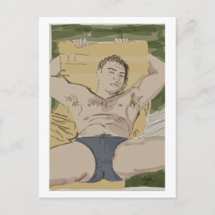 Sun Lounger Postcard