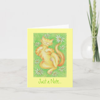 Sun Lover 'Just a note' note card