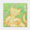 Sun Lover "Purrfect!' magnet square