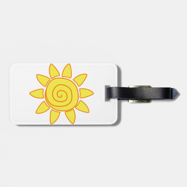 sun luggage tag (Back Horizontal)