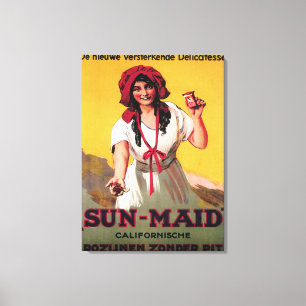 Sun-Maid California Raisin Poster Canvas Print