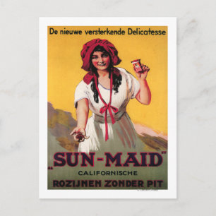 Sun-Maid California Raisin Poster Postcard