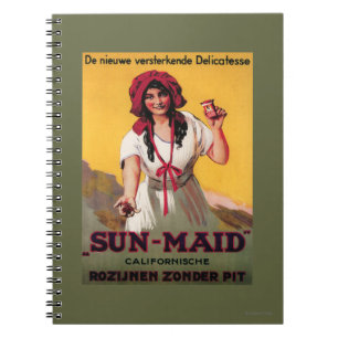 Sun-Maid California Raisin Poster Spiral Notebook