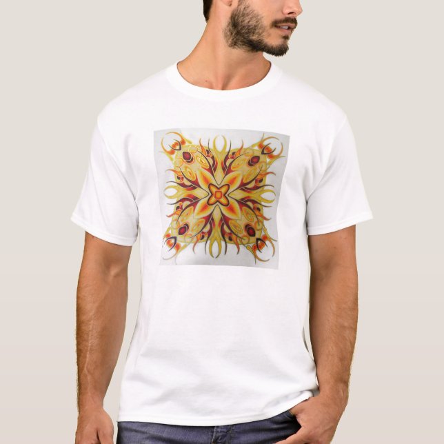 "Sun Mandala #1" by Aaron Brader T-Shirt (Front)