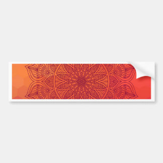 Sun mandala bumper sticker