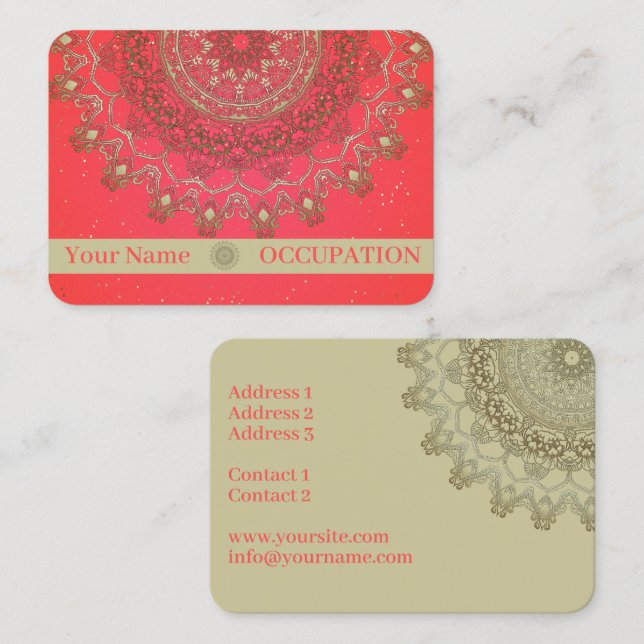 Sun Mandala - Business Card (Front/Back)