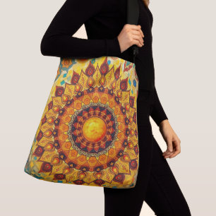Sun Mandala - Crossbody Bag, Tote Bag