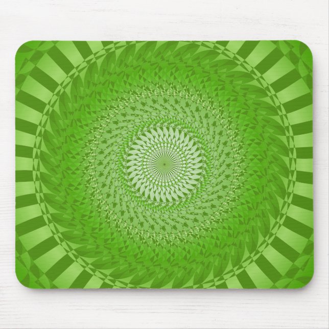 Sun Mandala green Mouse Pad (Front)
