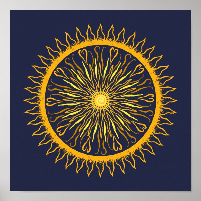 Sun Mandala Print (Front)